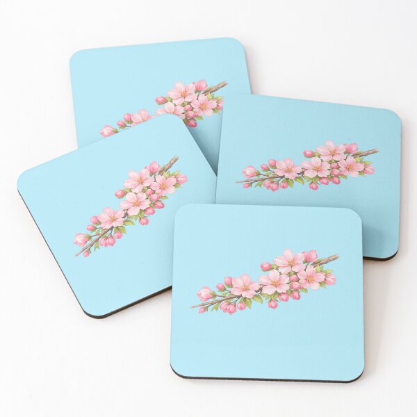 Item preview, Romantic Watercolor Sakura Blossom Branch designed and sold by Dew Drop Designs.