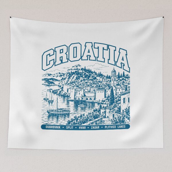 Item preview, Croatia Retro: Dubrovnik, Split, Hvar & Zadar designed and sold by EdwinkOne.