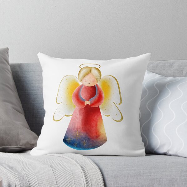 Item preview, Vintage Angel Christmas Ornament Watercolor Art designed and sold by DigiBlossom.