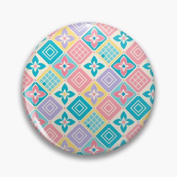Item preview, Colorful Japanese Flower and Diamond Tile Pattern designed and sold by JapaneseWagaraStudio.