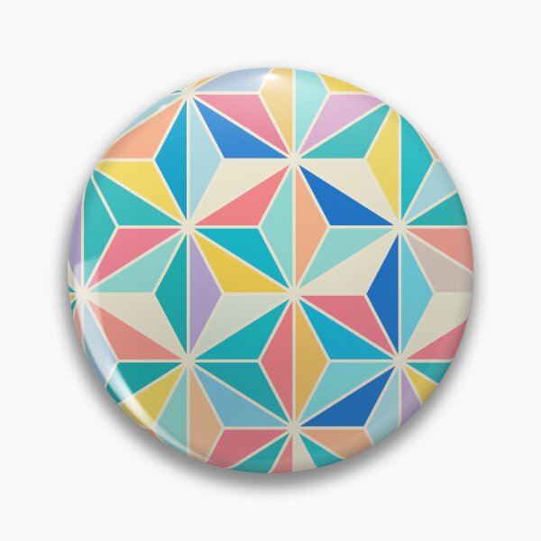 Item preview, Colorful Japanese Star Pattern in Pastel Triangles designed and sold by JapaneseWagaraStudio.
