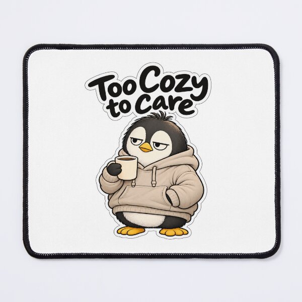Item preview, Too Cozy to Care Penguin designed and sold by BY LI.