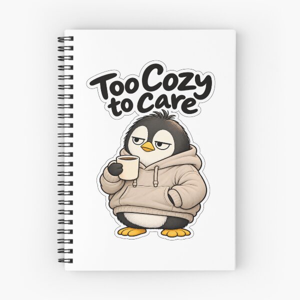 Item preview,     Too Cozy to Care Penguin designed and sold by BY LI.