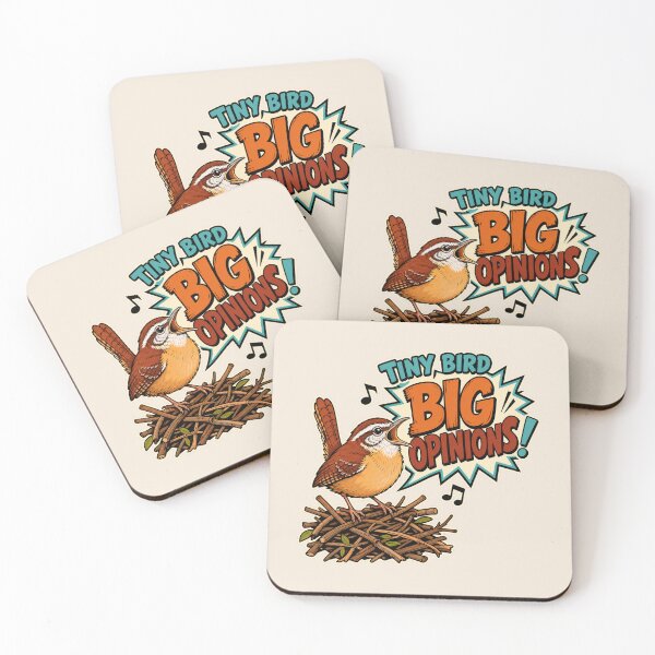 Item preview, Carolina Wren Tiny Bird Big Opinions Funny Loud Backyard Bird designed and sold by shifumart.