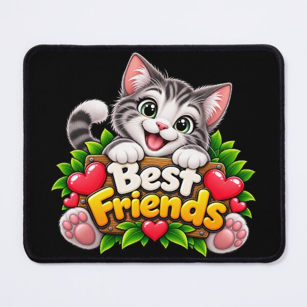 Item preview, Best Friends Kitten – Cute Kawaii Cat & Kitty Friendship designed and sold by aventi24.
