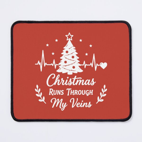 Item preview, Christmas Runs Through My Veins – ECG Tree Holiday Art designed and sold by Tklezardesigns.