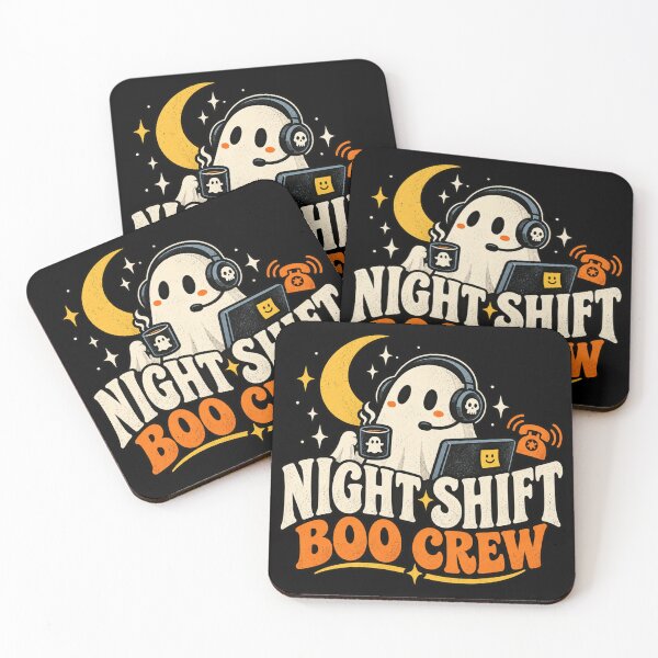 Item preview, Night Shift Boo Crew Ghost – Funny Halloween Night Shift Worker Design designed and sold by 1DreamerShop.