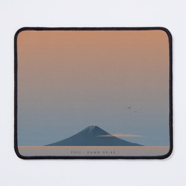 Item preview, Japandi Style Mount Fuji Dawn Minimalist Landscape Illustration Vector designed and sold by Shutter-Dragon.