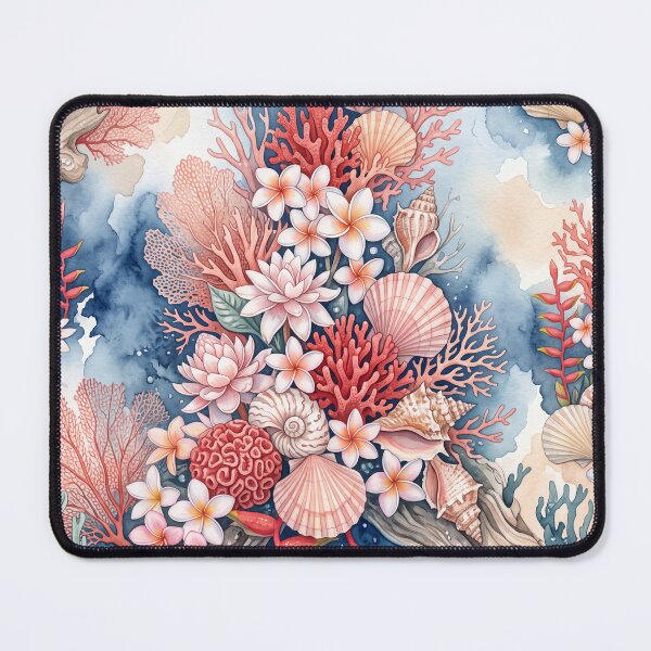 Item preview, Coastal Shells and Blooms designed and sold by amusefullife.