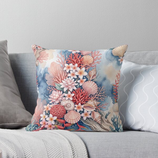 Item preview, Coastal Shells and Blooms designed and sold by amusefullife.