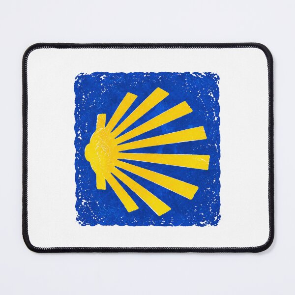 Item preview, Camino de Santiago Shell Blue Square designed and sold by shopitravel.