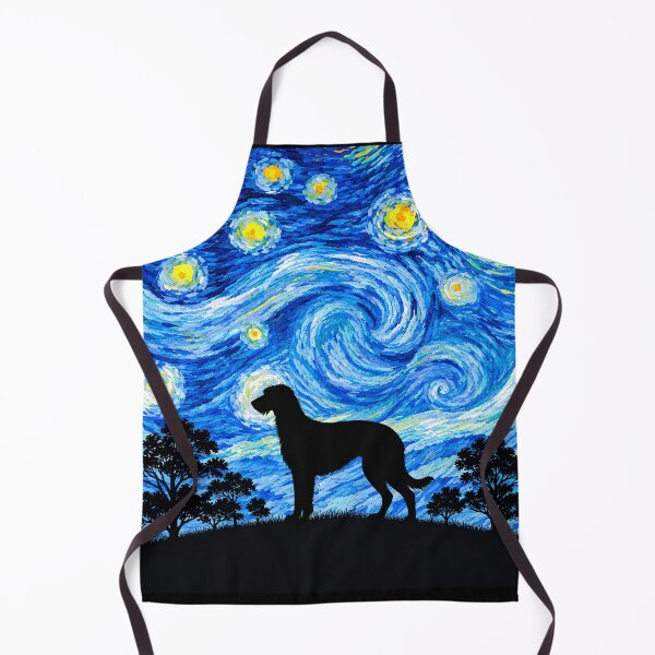 Item preview, Funny Scottish Deerhound Dog Starry Night Painting Moon Star Mom Dad Kids designed and sold by FurryHavenPH.