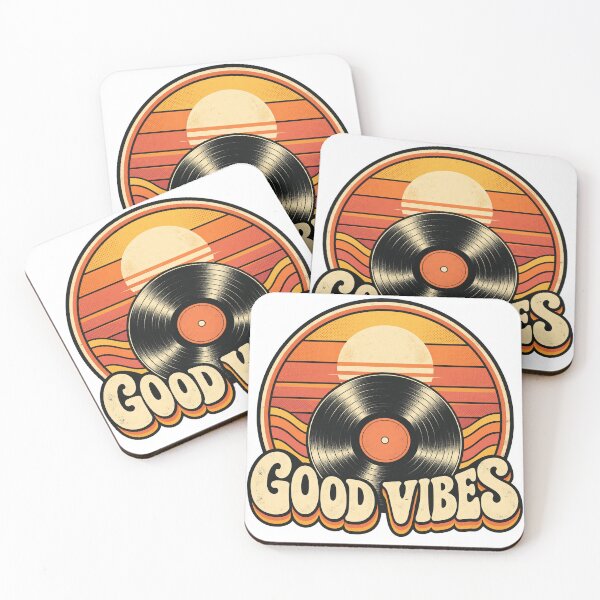 Item preview, Good Vibes Vintage Vinyl Sunset designed and sold by afmoh123.