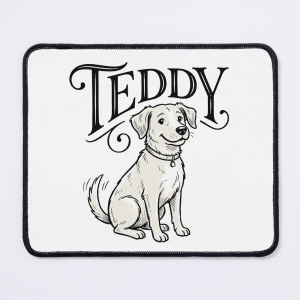 Item preview, Teddy Dog Sketch for Golden Retriever Pup Parents and Yellow Lab Lovers designed and sold by raedattia.