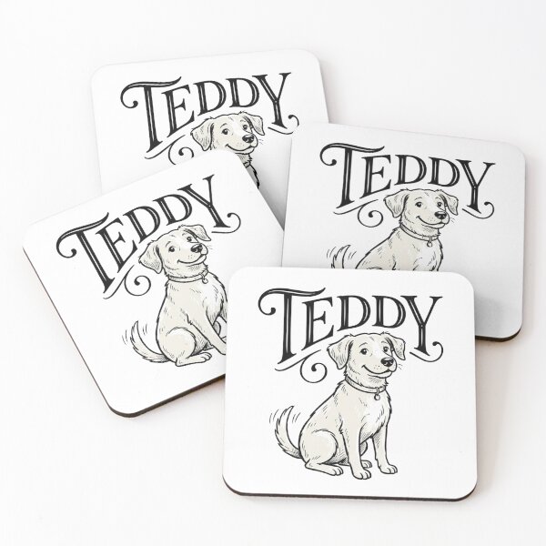 Item preview, Teddy Dog Sketch for Golden Retriever Pup Parents and Yellow Lab Lovers designed and sold by raedattia.