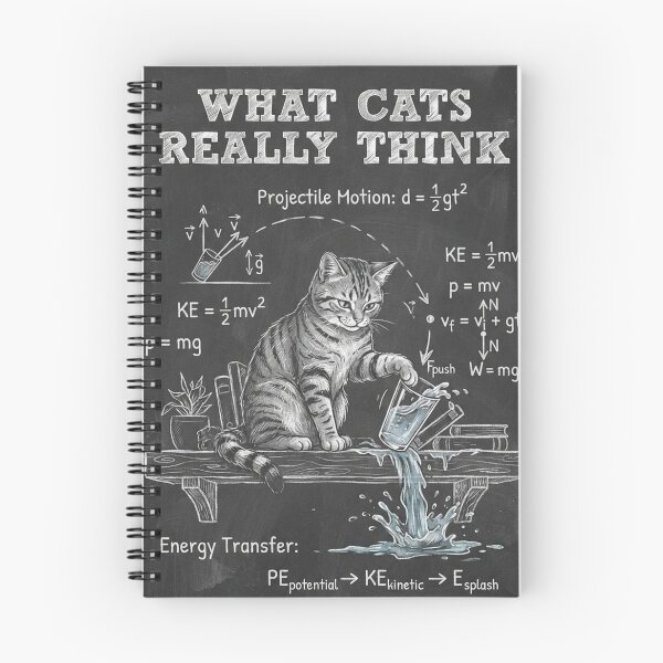 Item preview, What Cats Really Think Physics Cat designed and sold by EZONEEE.