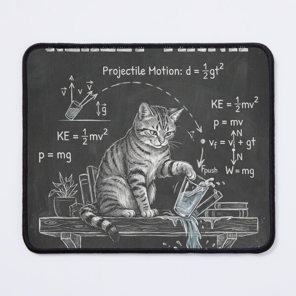 Item preview, What Cats Really Think Physics Cat designed and sold by EZONEEE.