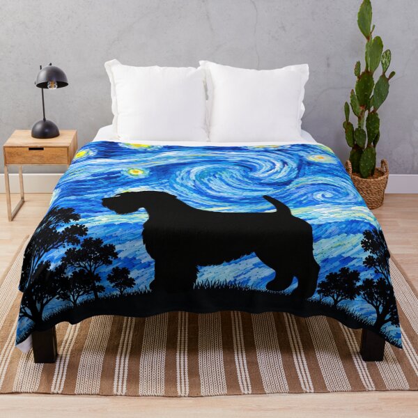 Item preview, Funny Sealyham Terrier Dog Starry Night Painting Moon Star Mom Dad Kids designed and sold by FurryHavenPH.