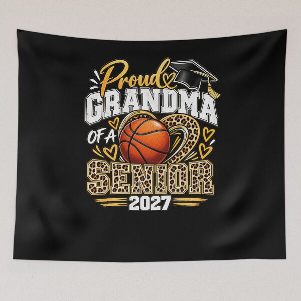 Item preview, Proud Grandma Of A Basketball Senior 2027 Graduation Grandparent designed and sold by drawwiika+44.