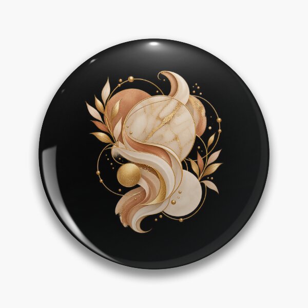 Item preview, Boho Celestial Abstract Gold Sphere and Waves Art designed and sold by BohoMysticArt.