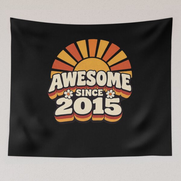 Item preview, Awesome Since 2015 Birthday Born 2015 Celebration designed and sold by drawwiika+44.