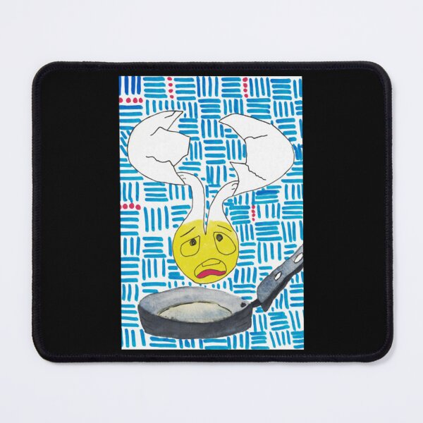 Item preview, Breakfast Cracked Egg Shell Sad Frying Bread Art designed and sold by HipsterDoof.