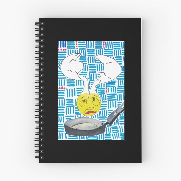 Item preview, Breakfast Cracked Egg Shell Sad Frying Bread Art designed and sold by HipsterDoof.