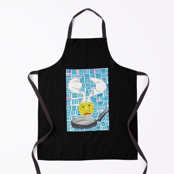 Item preview, Breakfast Cracked Egg Shell Sad Frying Bread Art designed and sold by HipsterDoof.