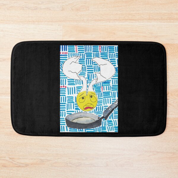 Item preview, Breakfast Cracked Egg Shell Sad Frying Bread Art designed and sold by HipsterDoof.