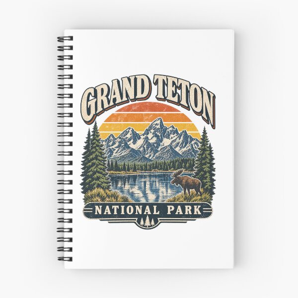 Item preview, Teton National Park Wyoming Retro Badge Graphic Design designed and sold by CreativeNest Prints.