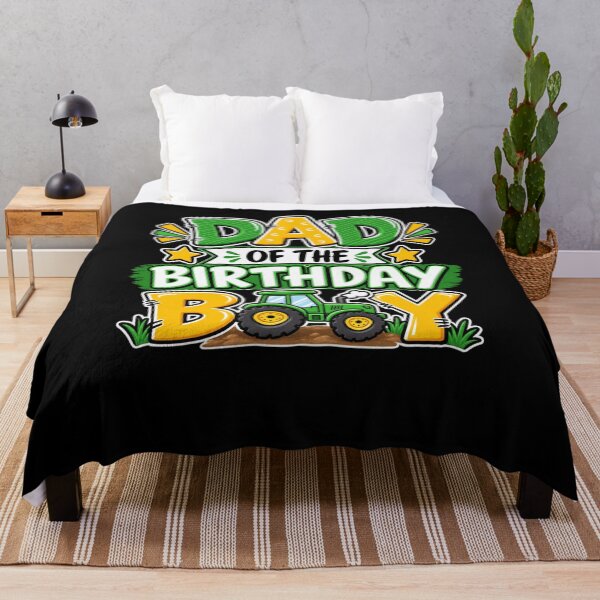 Item preview, Dad Of The Birthday Boy Tractor Farming Father designed and sold by drawwiika+44.