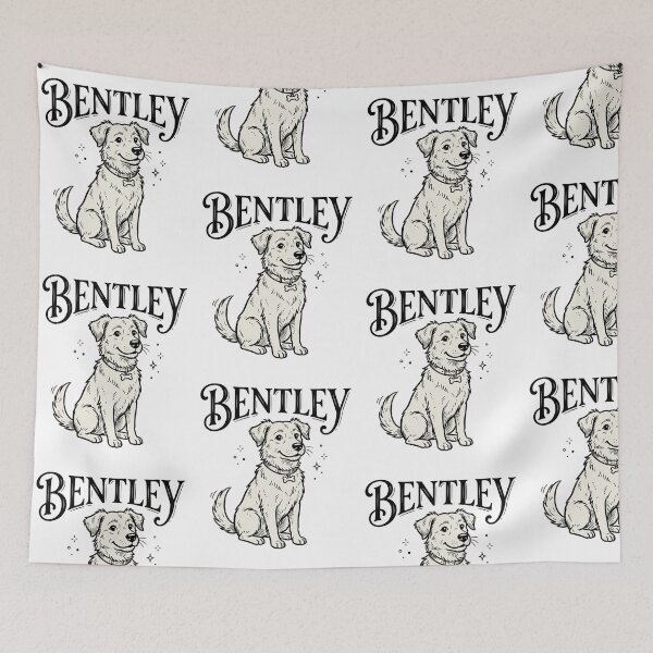 Item preview, Bentley Golden Retriever Dog Sketch for Proud Bentley Pet Parents and Dog Lovers designed and sold by raedattia.