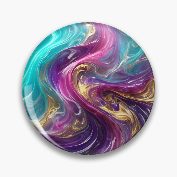 Item preview, Neon Resin Aurora – Fluid Abstract Art by Abel Lugo designed and sold by Lugo Sunset Visions.