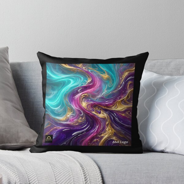Item preview, Neon Resin Aurora – Fluid Abstract Art by Abel Lugo designed and sold by Lugo Sunset Visions.