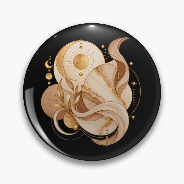 Item preview, Boho Celestial Abstract Sunburst and Moon Art designed and sold by BohoMysticArt.