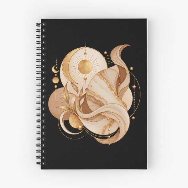 Item preview, Boho Celestial Abstract Sunburst and Moon Art designed and sold by BohoMysticArt.