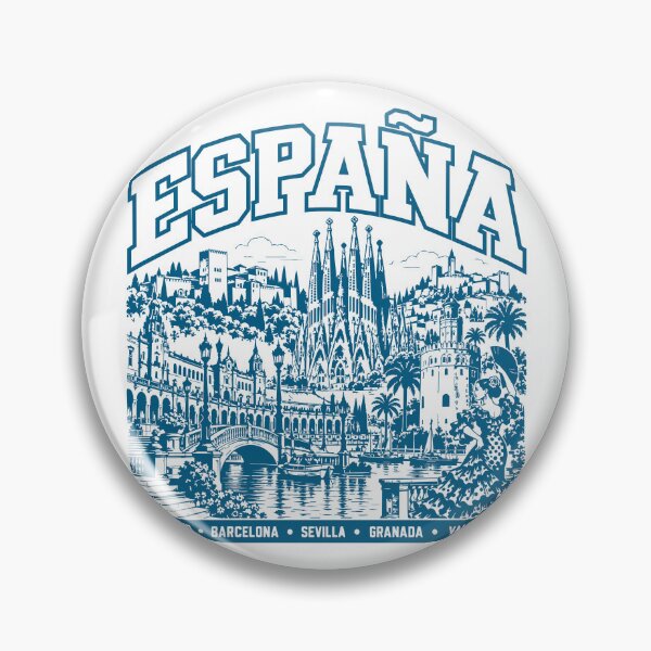 Item preview, Spain Retro: Madrid, Barcelona, Seville & Granada designed and sold by EdwinkOne.