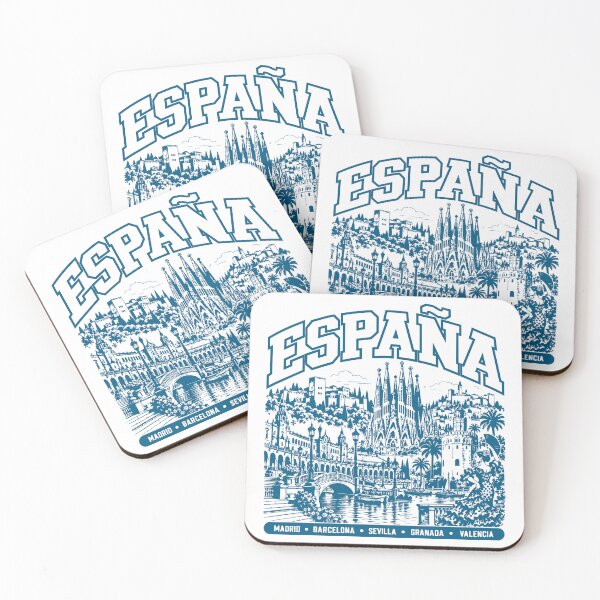 Item preview, Spain Retro: Madrid, Barcelona, Seville & Granada designed and sold by EdwinkOne.