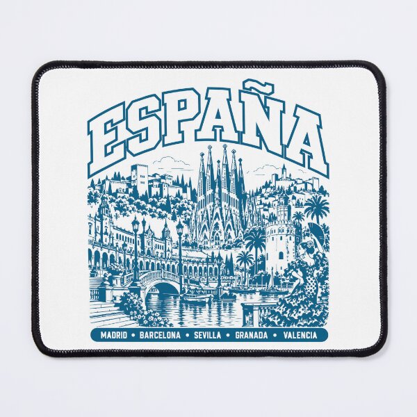 Item preview, Spain Retro: Madrid, Barcelona, Seville & Granada designed and sold by EdwinkOne.