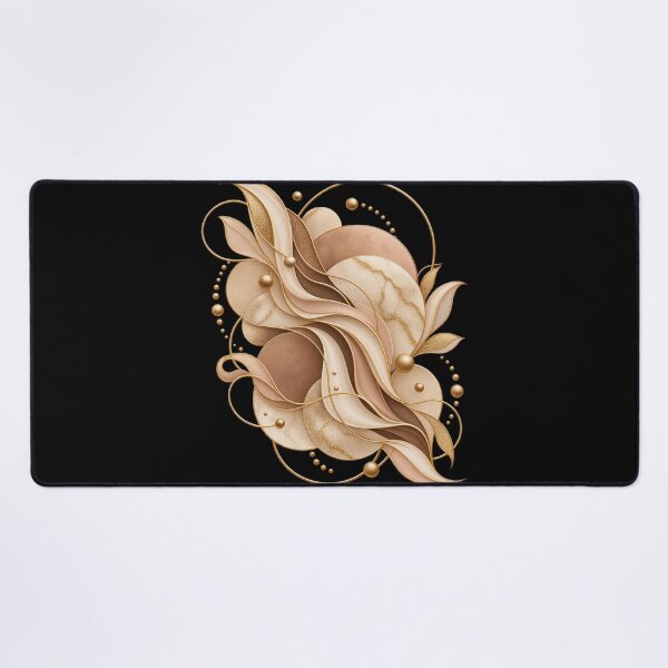 Item preview, Boho Celestial Abstract Marble and Gold Waves Art designed and sold by BohoMysticArt.
