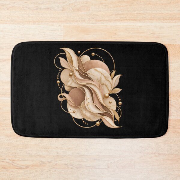 Item preview, Boho Celestial Abstract Marble and Gold Waves Art designed and sold by BohoMysticArt.