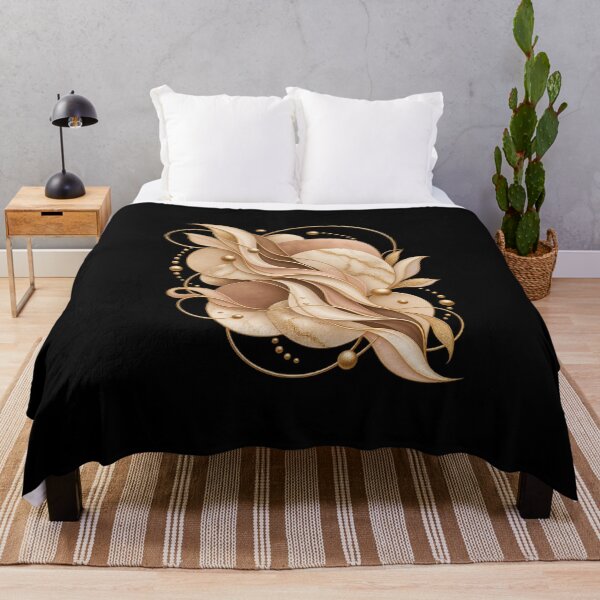 Item preview, Boho Celestial Abstract Marble and Gold Waves Art designed and sold by BohoMysticArt.