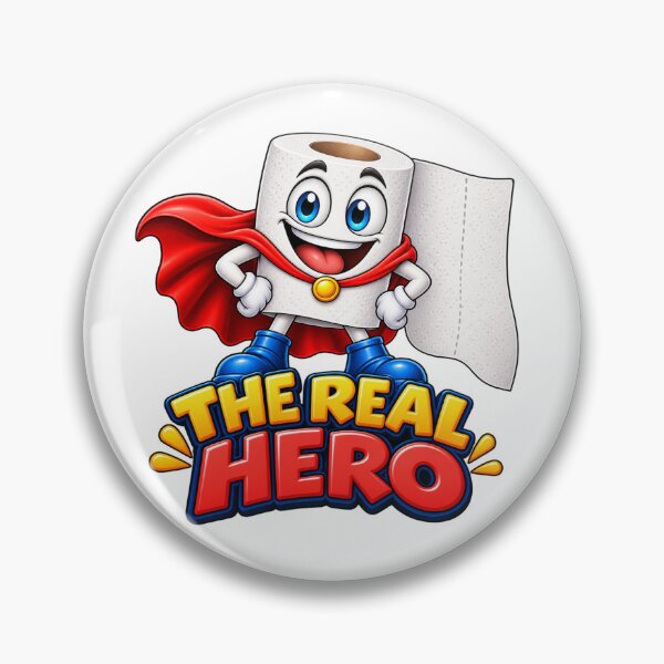 Item preview, Funny Toilet Paper Superhero – The Real Hero designed and sold by SmilefromAlex.