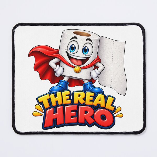 Item preview, Funny Toilet Paper Superhero – The Real Hero designed and sold by AleksanderLamek.