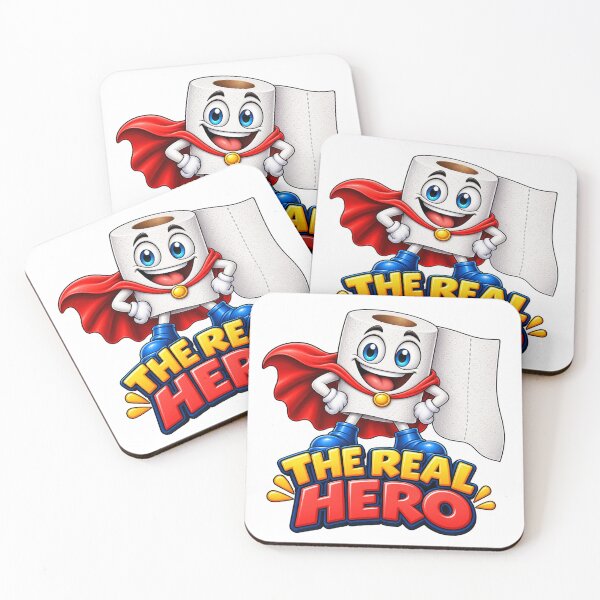 Item preview, Funny Toilet Paper Superhero – The Real Hero designed and sold by AleksanderLamek.