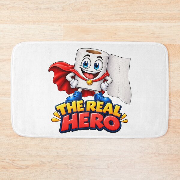 Item preview, Funny Toilet Paper Superhero – The Real Hero designed and sold by AleksanderLamek.