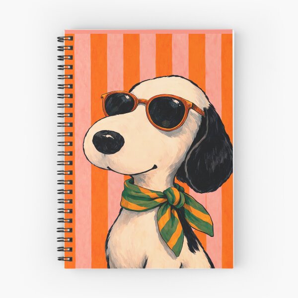 Item preview, Retro Beagle Dog with Glasses and Bandana designed and sold by NF Designs Studio DTF.