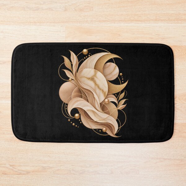 Item preview, Boho Celestial Planets and Gold Waves Art designed and sold by BohoMysticArt.