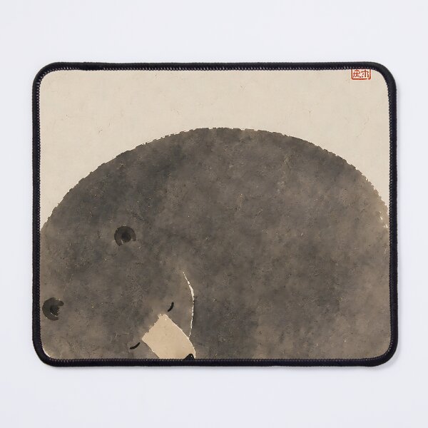 Item preview, Cute Sleeping Bear - Japanese Ink Wash Sumi-e Minimalist Art designed and sold by artswag.
