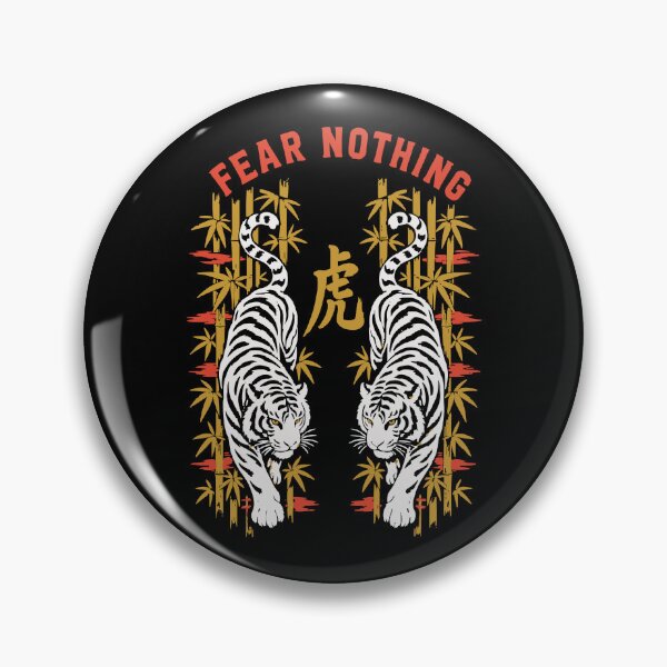Item preview, Tora Fear Nothing - Sukajan Style Twin Tigers and Bamboo designed and sold by WAVE-JP.